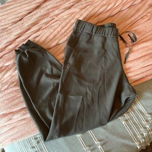 Green Lululemon On The Fly Joggers 25” Inseam